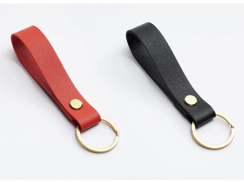 ELMAS Stylish PU Leather Keychains - 8 Vibrant Colors - Al Masam Stationery LLC