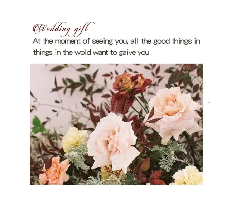 ELMAS Golden Rose Wedding Favors 10-100 Pcs Candy Box - Al Masam Stationery LLC