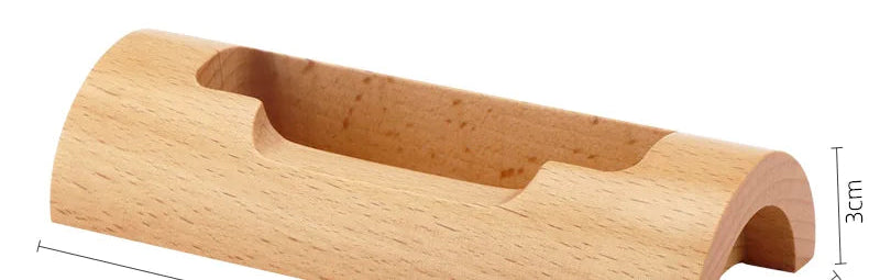 ELMAS Wooden Business Card Box Minimalist Office Holder - Al Masam Stationery LLC