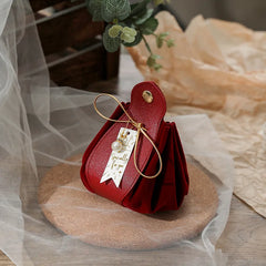 ELMAS Luxury Leather Gift Flannel Bag for Weddings - Al Masam Stationery LLC
