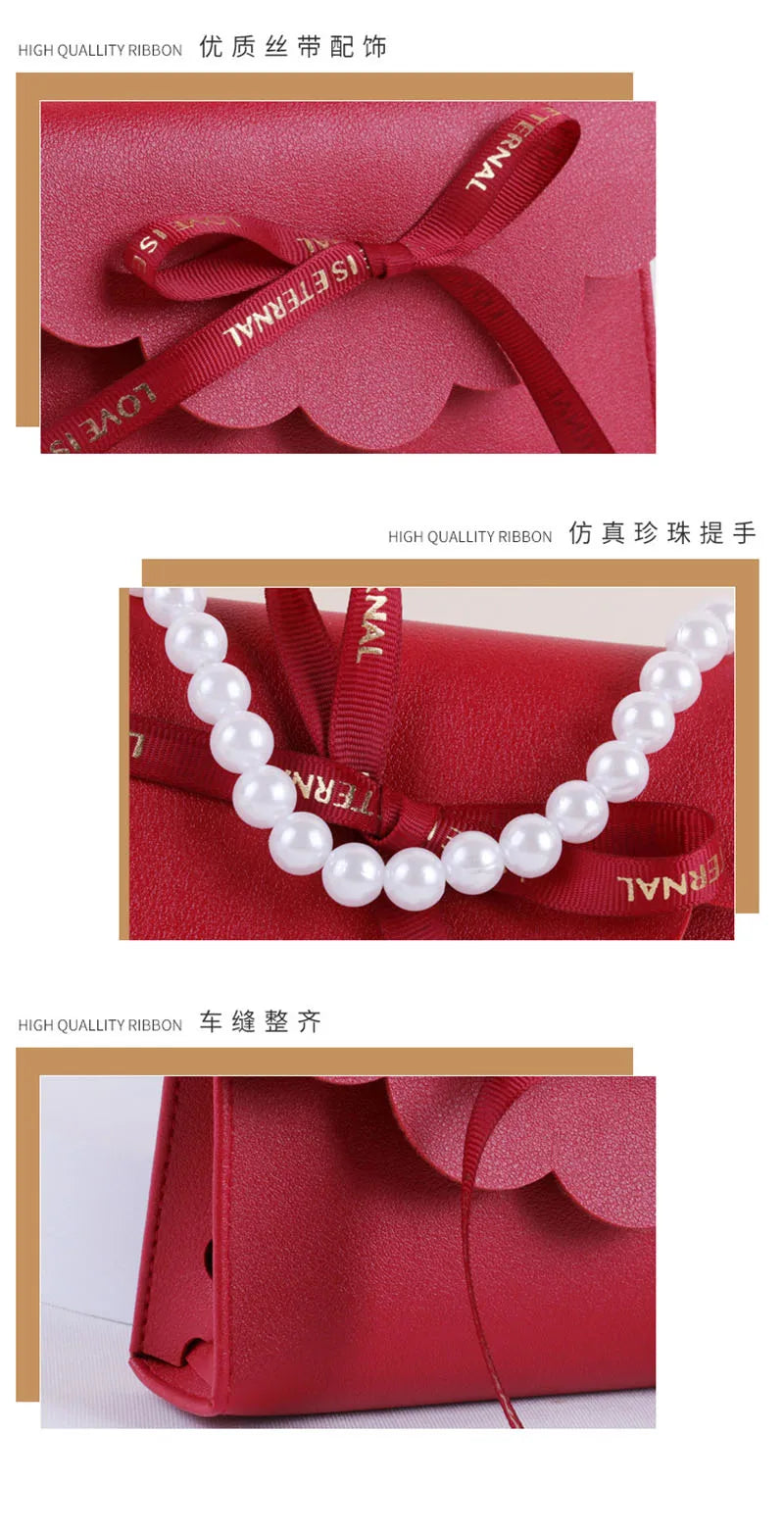 ELMAS 5/10/20Pcs Leather Gift Bags Mini Handbag Set - Al Masam Stationery LLC