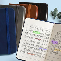ELMAS Mini Book A7 Portable Leather Waterproof Notebook - Al Masam Stationery LLC