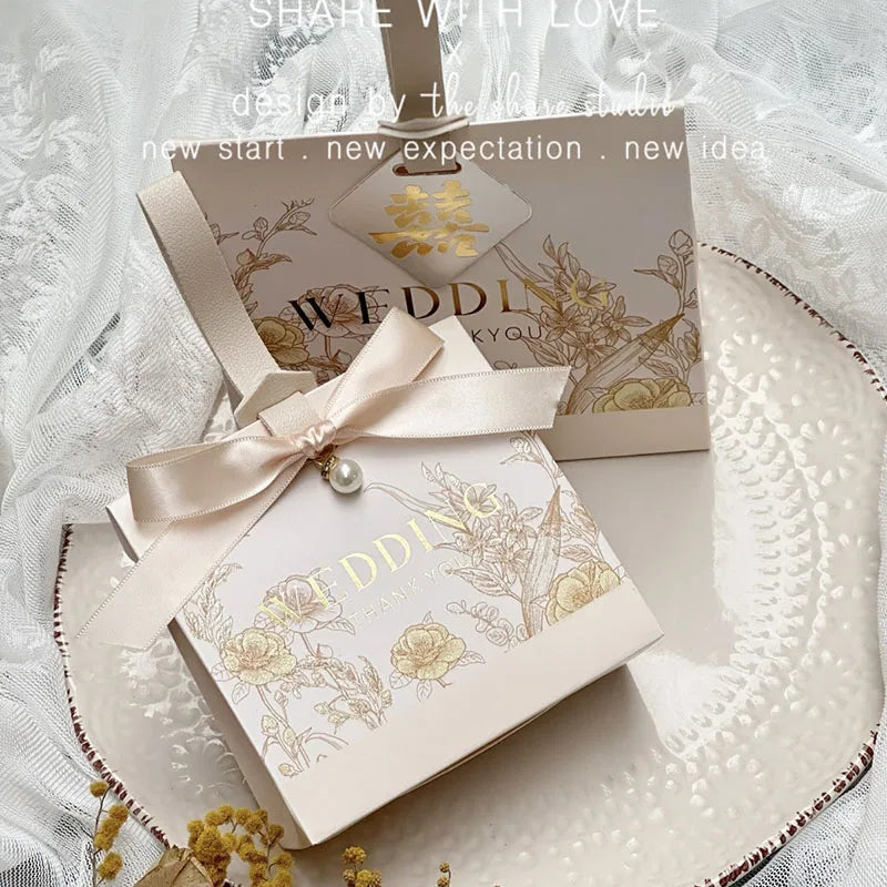 ELMAS 10/30/50Pcs Flower Wedding Portable Gift Boxes - Al Masam Stationery LLC