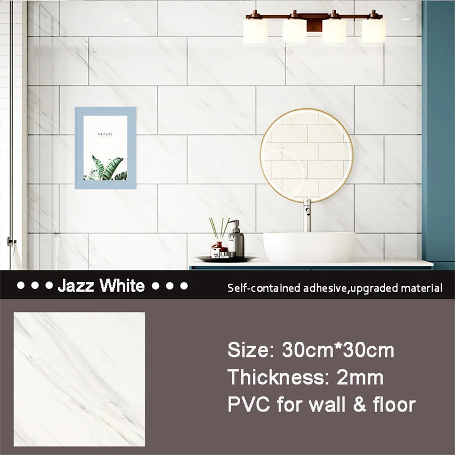 ELMAS 10/20pcs PVC Marble Floor Stickers for Modern Decor - Al Masam Stationery LLC