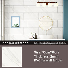 10/20pcs PVC Imitation Marble Floor Stickers Self-adhesive Wall Stickers Waterproof Bathroom Living room Moden Decoration Decals