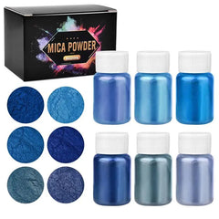 ELMAS 6 Color Pearl Powder Pigment Set for DIY Crafts