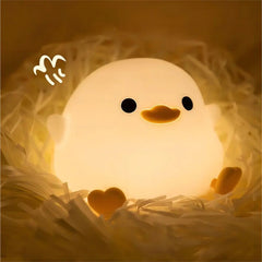 ELMAS Adorable Duck Kids Night Light with Timer & USB