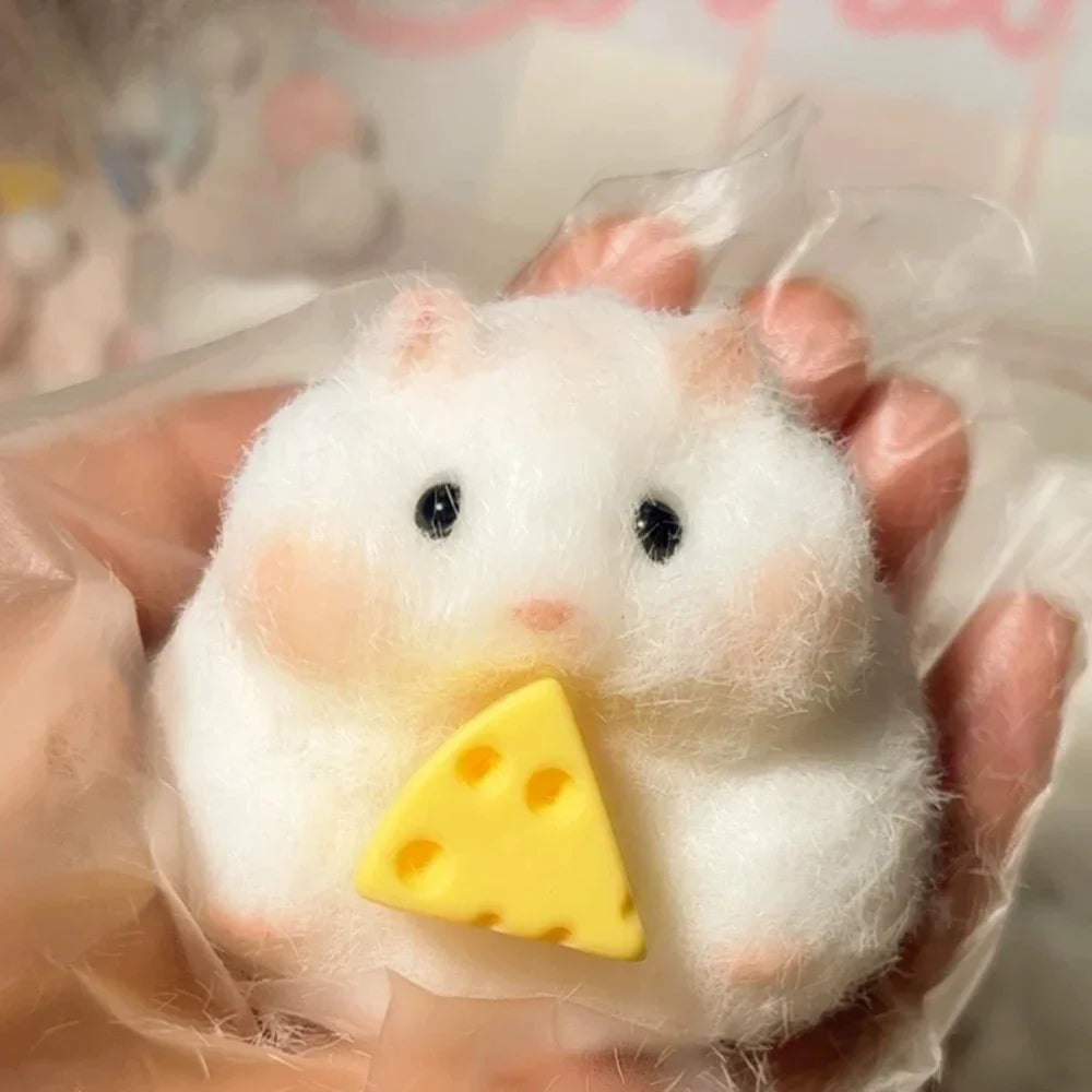 ELMAS Adorable Hamster Squishy Stress Relief Toy - Al Masam Stationery LLC