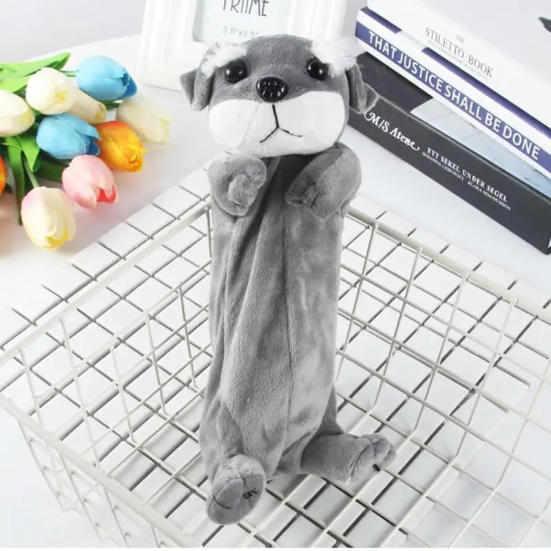 ELMAS Kawaii Plush Dog Pencil Case for School & Office - Al Masam Stationery LLC