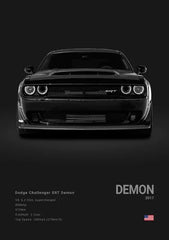 ELMAS Dodge Challenger SRT Hellcat Redeye Canvas Art