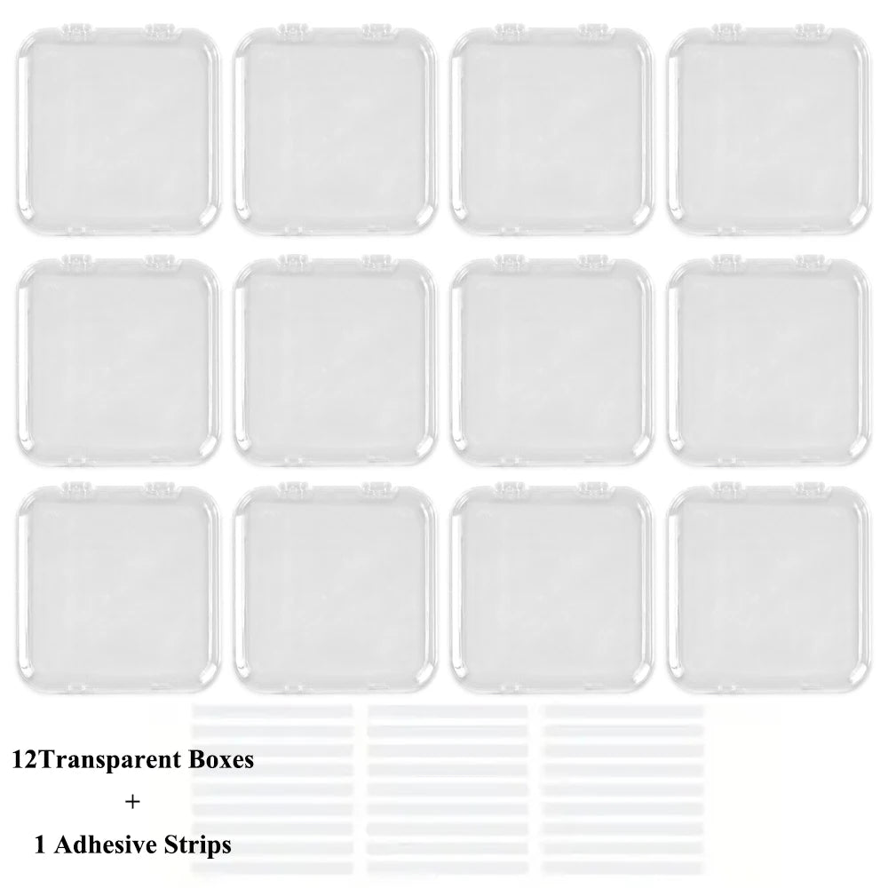 ELMAS Acrylic Nail Art Storage Box Set with Lid Sealed - Al Masam Stationery LLC