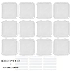 ELMAS Acrylic Nail Art Storage Box Set with Lid Sealed - Al Masam Stationery LLC