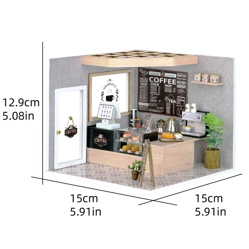 ELMAS Enchanted Dollhouse Kit with LED Lights & Furniture - Al Masam Stationery LLC