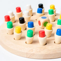 ELMAS Wooden Memory Match Stick Chess Game for Kids