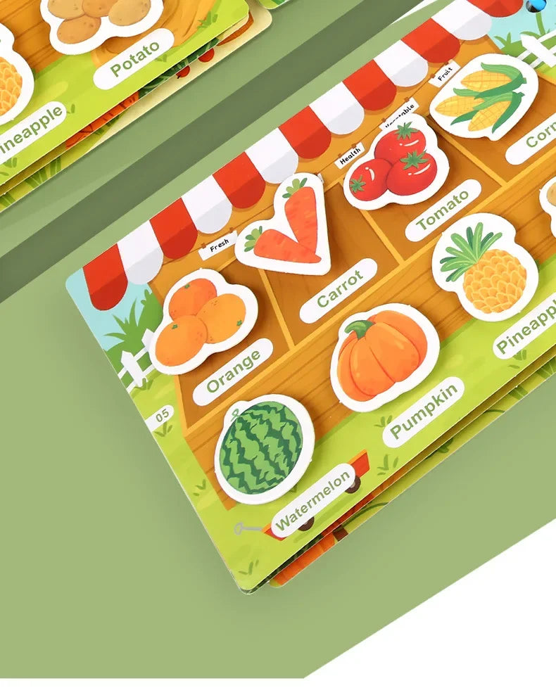 ELMAS Montessori Baby Busy Book for Early Learning Fun - Al Masam Stationery LLC