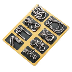 ELMAS - 8 Sets/Pack Chinese Ring Puzzles for All Ages