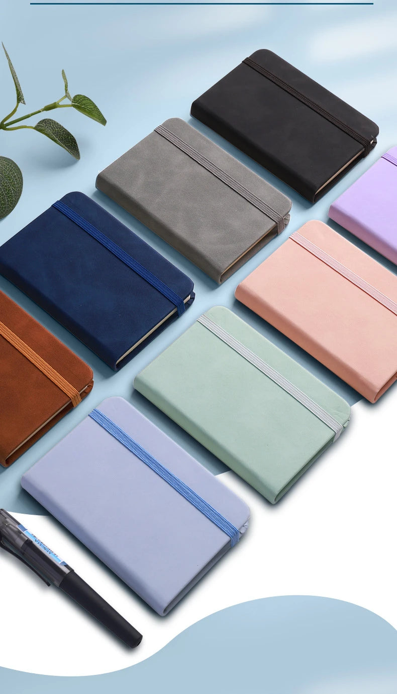 ELMAS Mini Book A7 Portable Leather Waterproof Notebook - Al Masam Stationery LLC