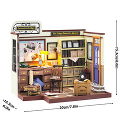 ELMAS Creative Wooden Mini Dollhouse DIY Kit