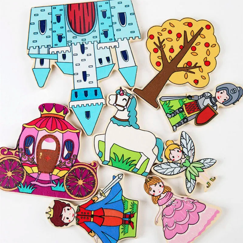 ELMAS Wooden Montessori Logical Thinking Shape Matching Toy - Al Masam Stationery LLC