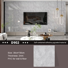 10pcs Wall Stickers Self Adhesive Waterproof Marble Floor Sticker Bathroom living room Wall paper Renovation Decals Ground Decor