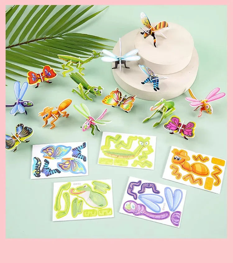 ELMAS: 12-24Pcs 3D Animals Foam Puzzle For Kids - Al Masam Stationery LLC