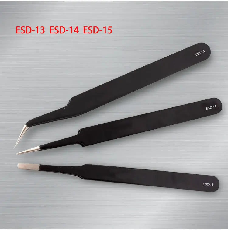 ELMAS Elbow Straight Head Pointed Tweezers Model Tool - Al Masam Stationery LLC
