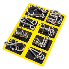 ELMAS Chinese Puzzle Games 8pcs Set Anti-Stress Toys - Al Masam Stationery LLC