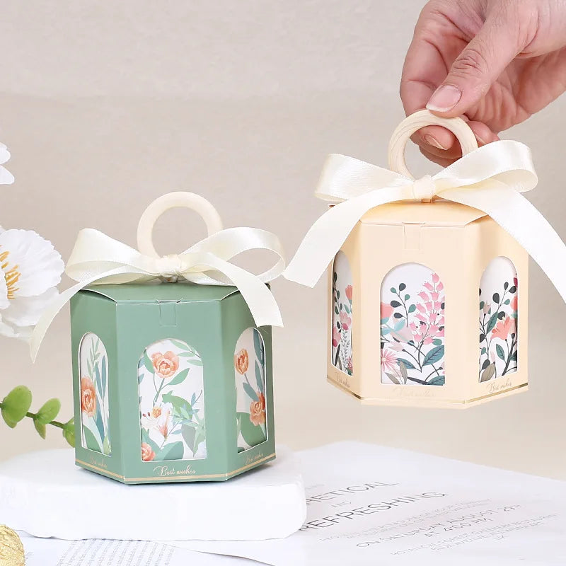 ELMAS Hexagon Flower Candy Gift Boxes For Kids Parties - Al Masam Stationery LLC