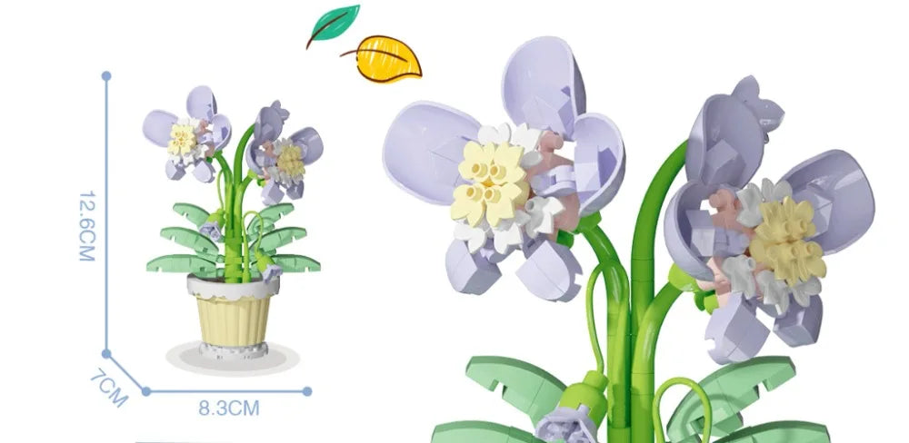 ELMAS DIY Flower Building Blocks - Creative Potted Decor - Al Masam Stationery LLC