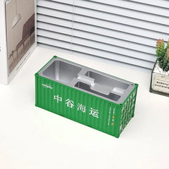 ELMAS Mini Shipping Container Desk Organizer - Unique Decor