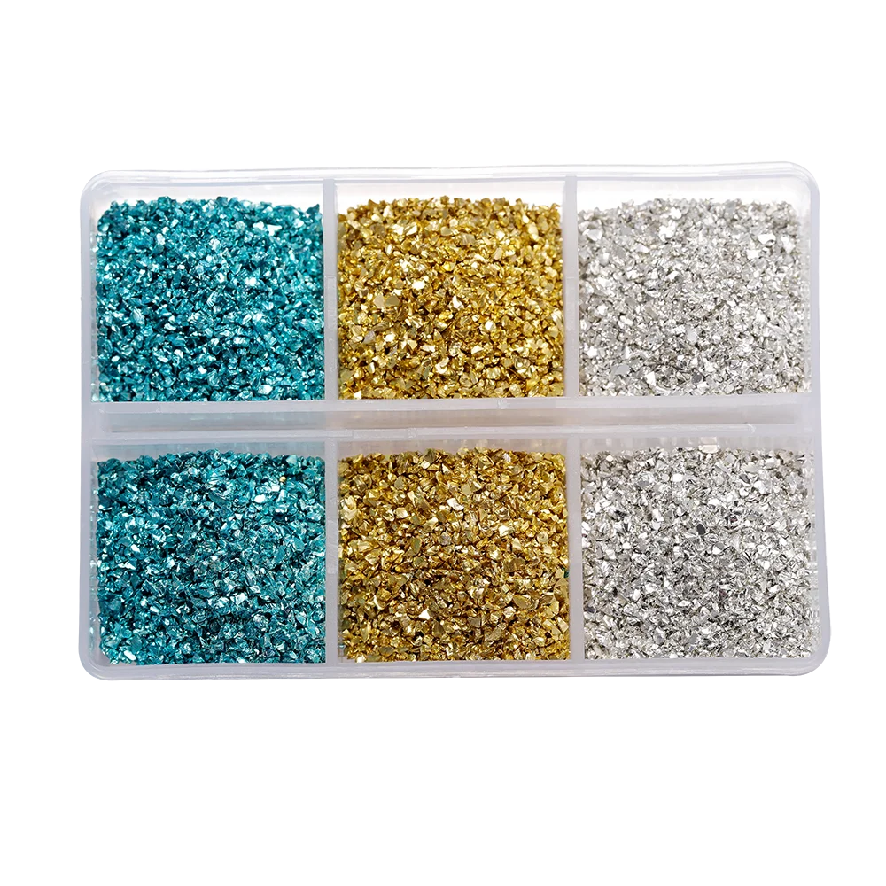 ELMAS Crushed Glass Stones for DIY Resin Crafts & Nail Art - Al Masam Stationery LLC