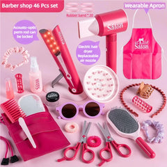 ELMAS Kids Hair Salon Play Set - Fun Hairdressing Toy for Girls - Al Masam Stationery LLC