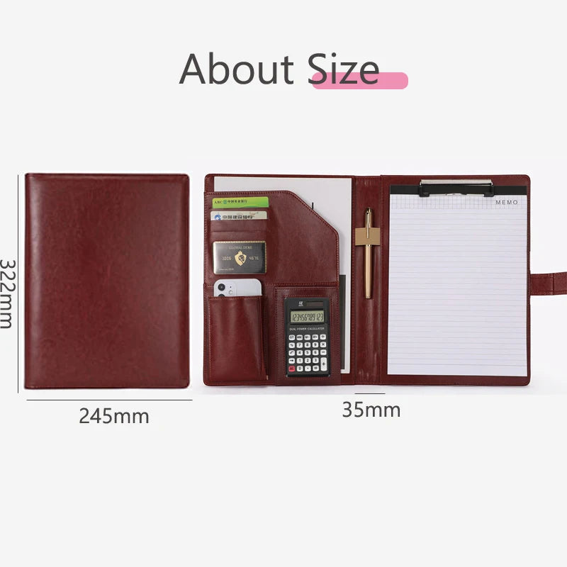 ELMAS Executive Leather Padfolio for Professionals - Al Masam Stationery LLC