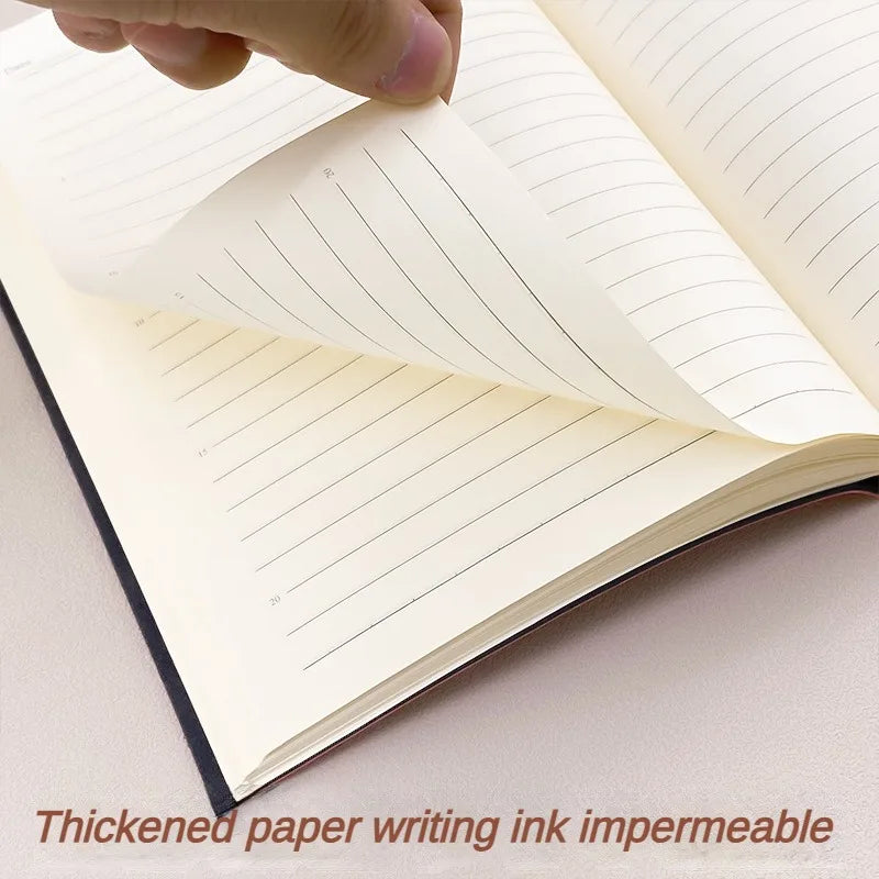 ELMAS A5 Leather Book Skin Notepad for Business Use - Al Masam Stationery LLC