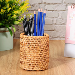 ELMAS Creative Rattan Handmade Pen Holders - 2pcs Set