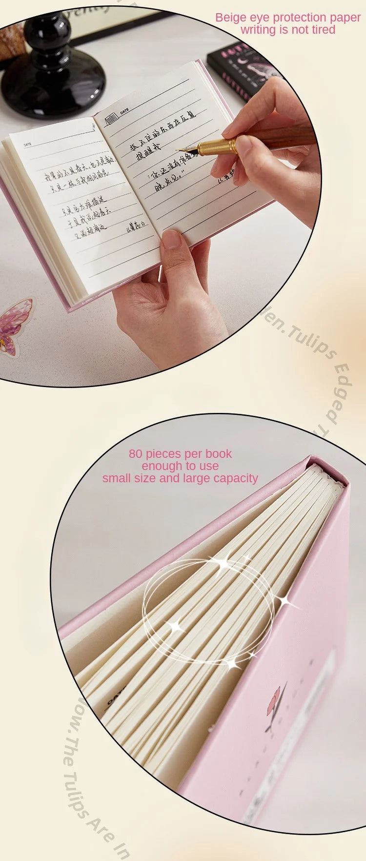 ELMAS High-Grade Butterfly A7 Portable Notebook for Students - Al Masam Stationery LLC