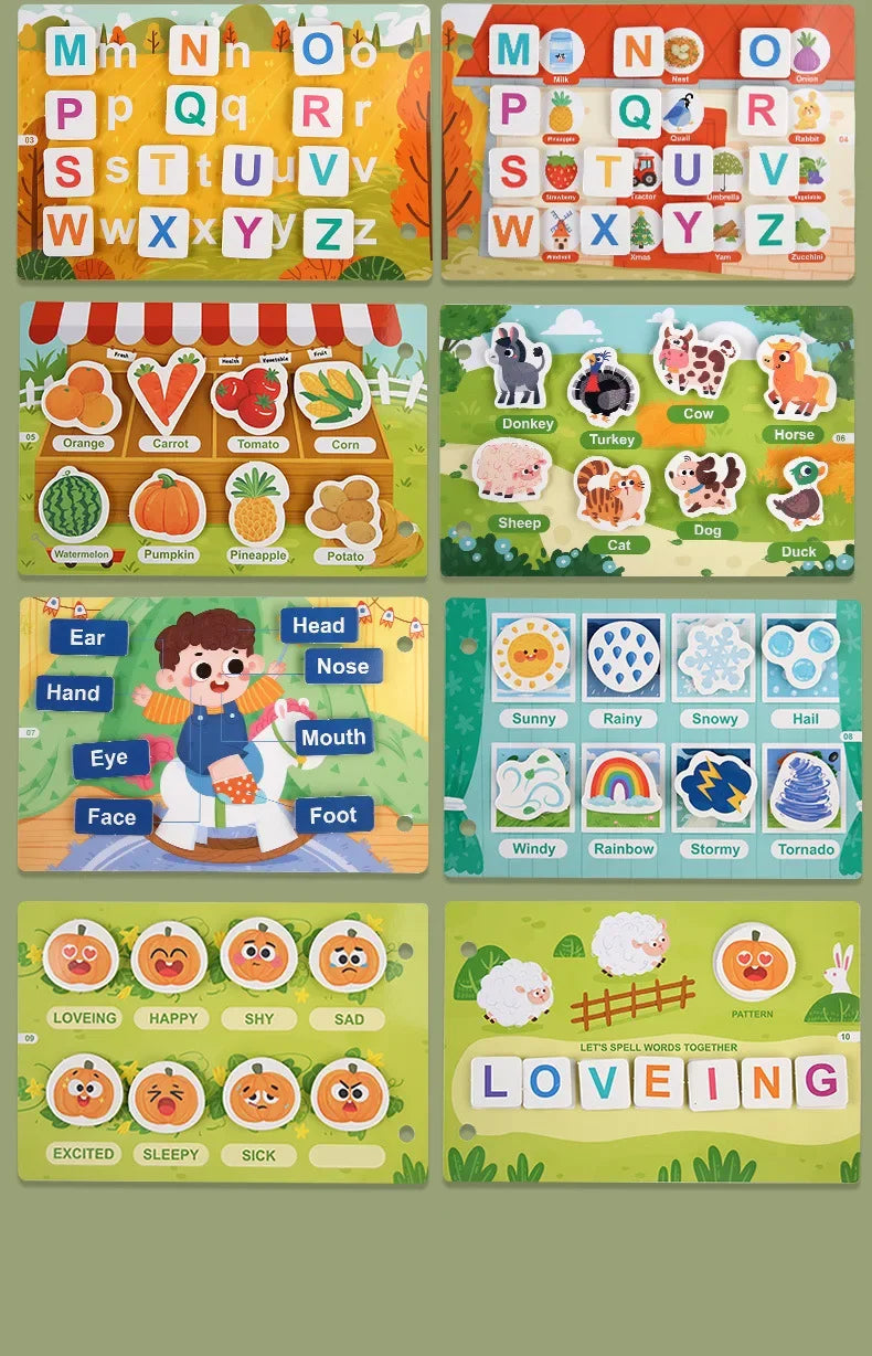 ELMAS Montessori Baby Busy Book for Early Learning Fun - Al Masam Stationery LLC