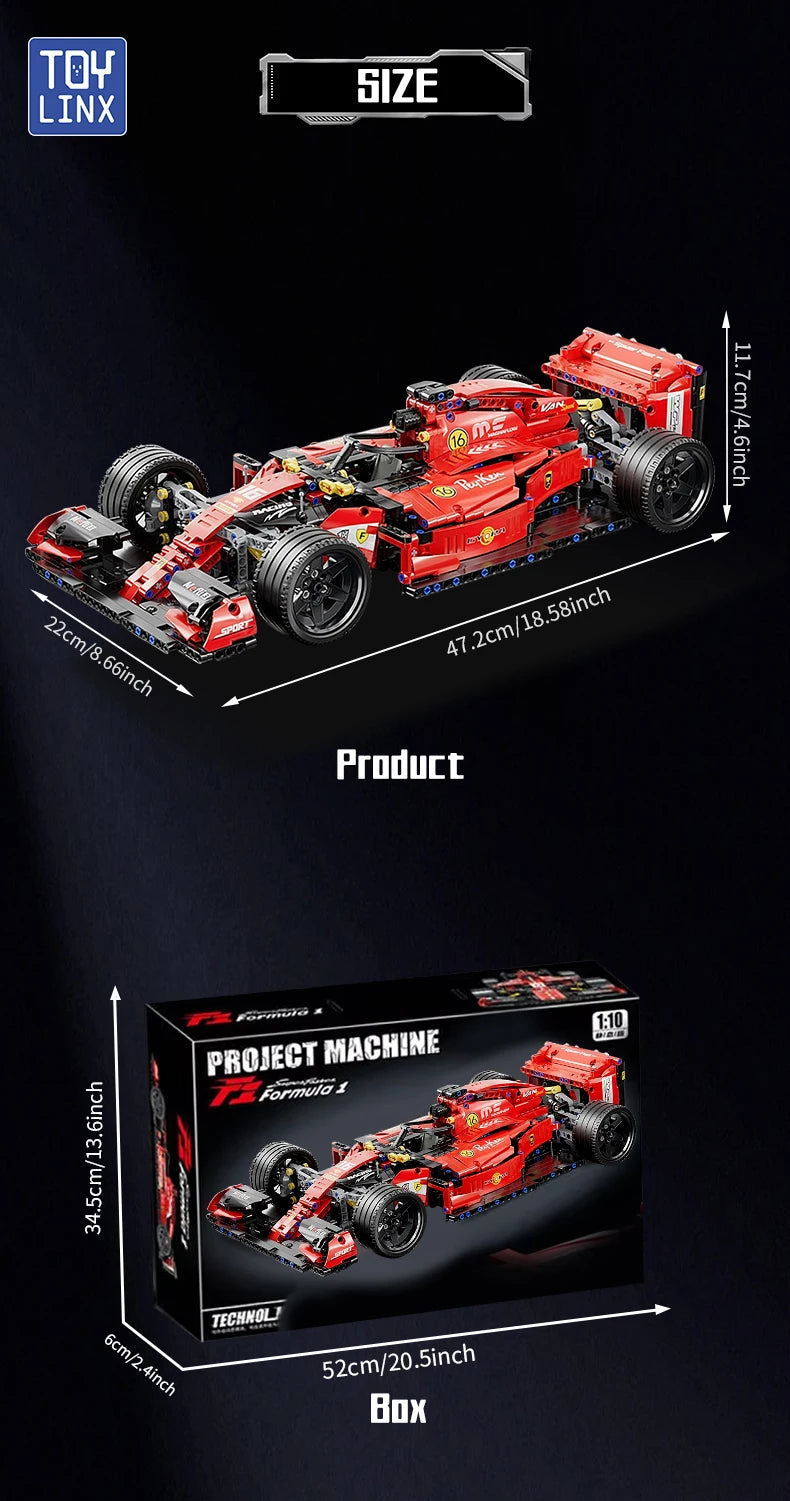 ELMAS ToylinX F1 RC Race Cars Building Sets Christmas Gift - Al Masam Stationery LLC