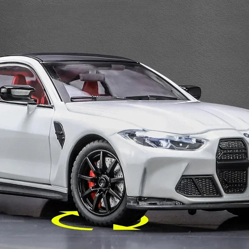 ELMAS BMW M4 Alloy 1:24 Scale Diecast Toy Car Gift - Al Masam Stationery LLC