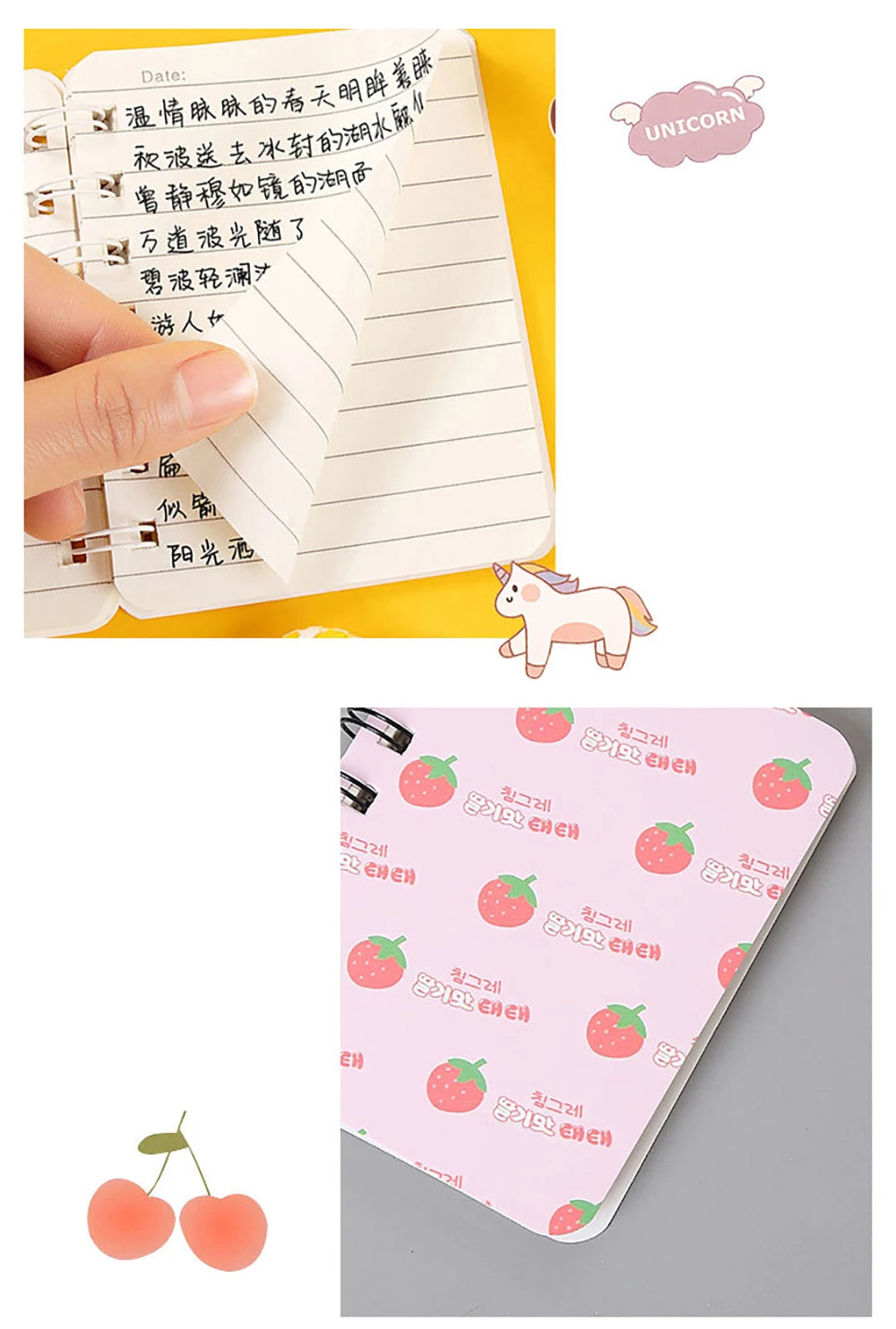 ELMAS Cartoon A7 Mini Notebook Diary for Students - Al Masam Stationery LLC