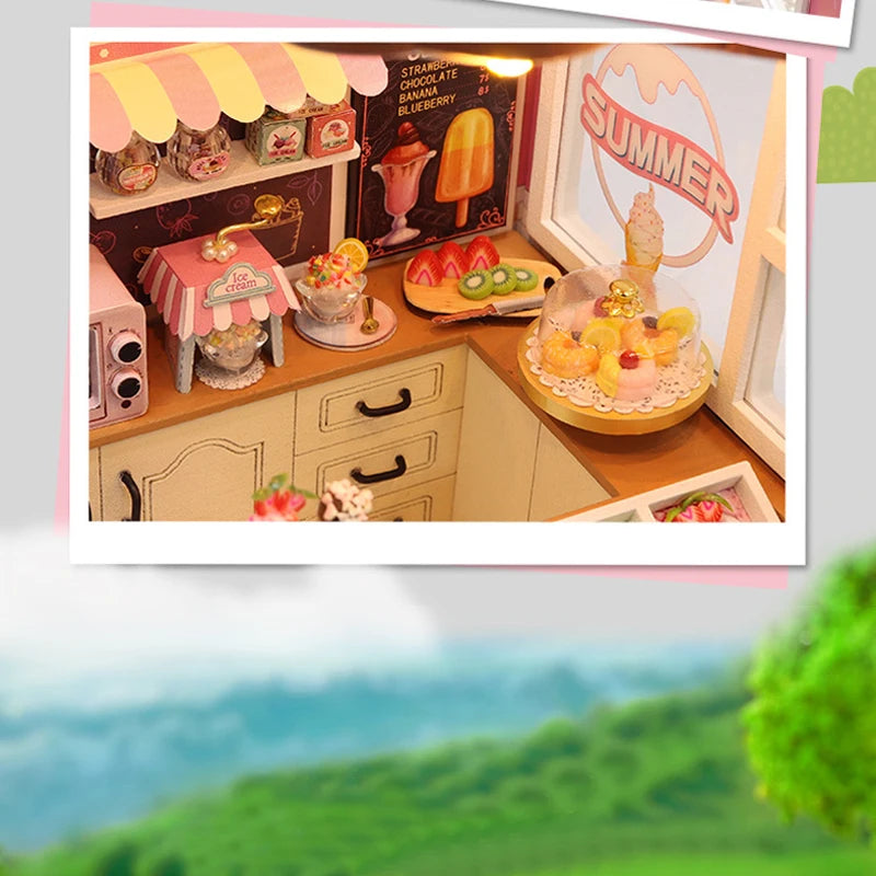 ELMAS Enchanted Dollhouse Kit with LED Lights & Furniture - Al Masam Stationery LLC