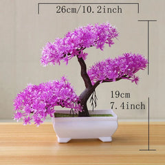 ELMAS Lifelike Artificial Bonsai Tree for Home & Garden Decor