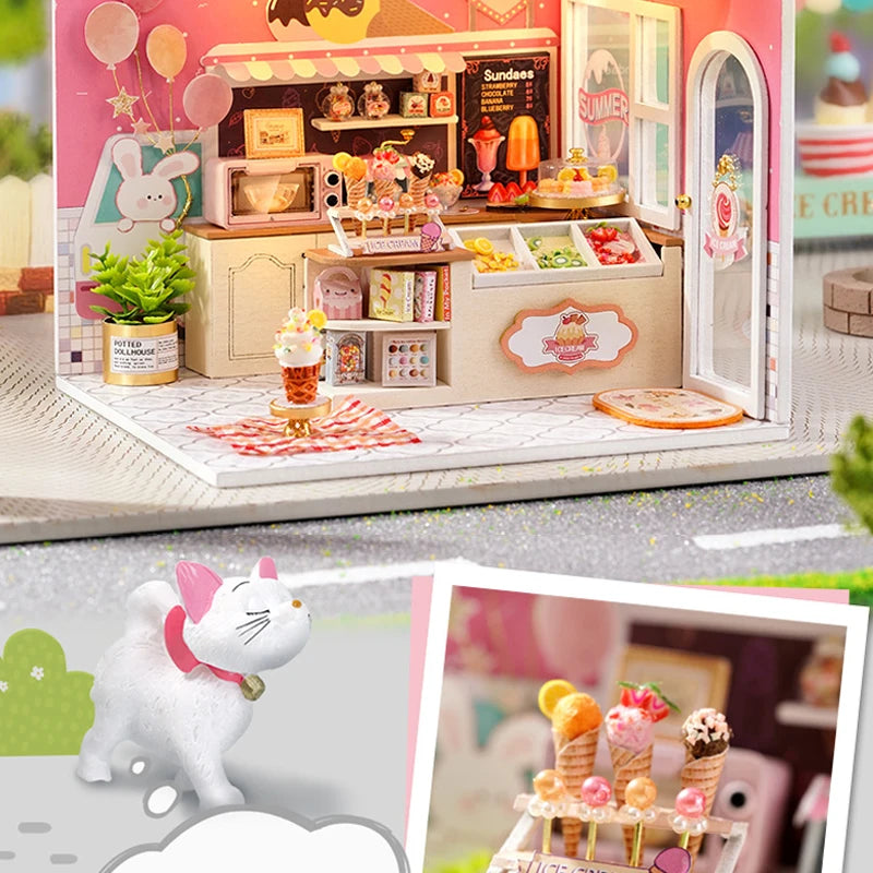 ELMAS Enchanted Dollhouse Kit with LED Lights & Furniture - Al Masam Stationery LLC