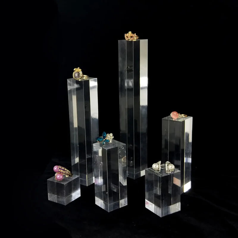 ELMAS Acrylic Blocks Jewelry Holder Display Stand Rack - Al Masam Stationery LLC