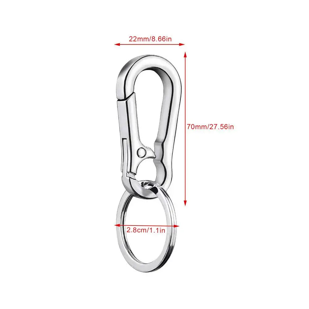 ELMAS Stylish Stainless Steel Gourd Keychain Clip - Al Masam Stationery LLC