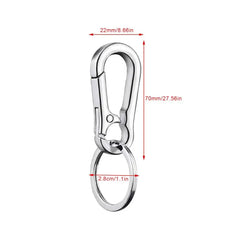 ELMAS Stylish Stainless Steel Gourd Keychain Clip