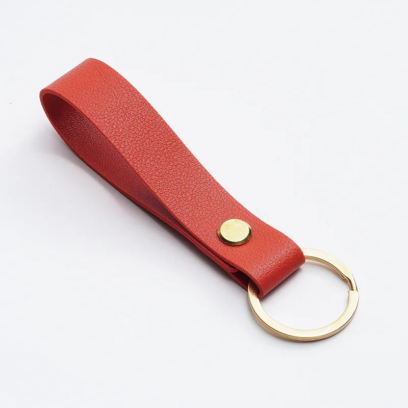 ELMAS Stylish PU Leather Keychains - 8 Vibrant Colors - Al Masam Stationery LLC