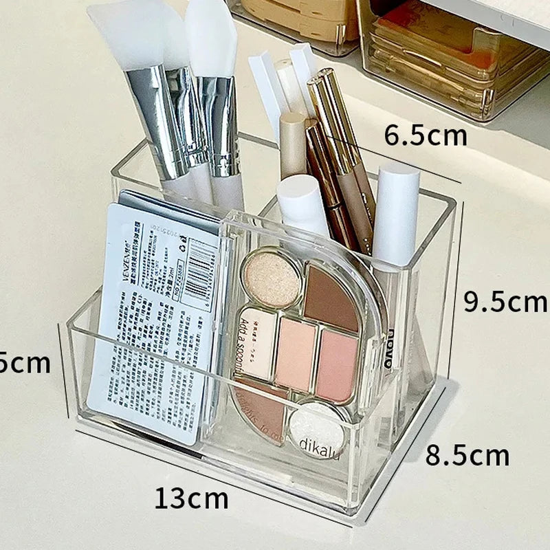 ELMAS Transparent Lipstick Acrylic Makeup Brush Storage Box - Al Masam Stationery LLC