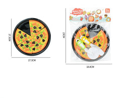 ELMAS Kids Pizza Cutting Playset - Fun Kitchen Toy!