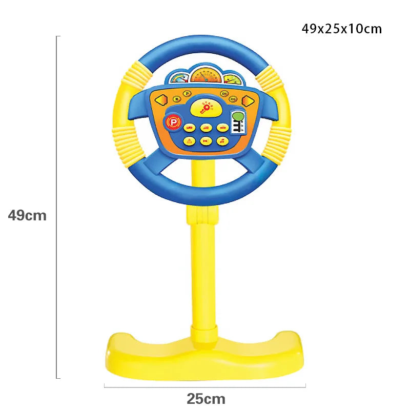 ELMAS Infant Shining Electric Steering Wheel Toy for Kids - Al Masam Stationery LLC